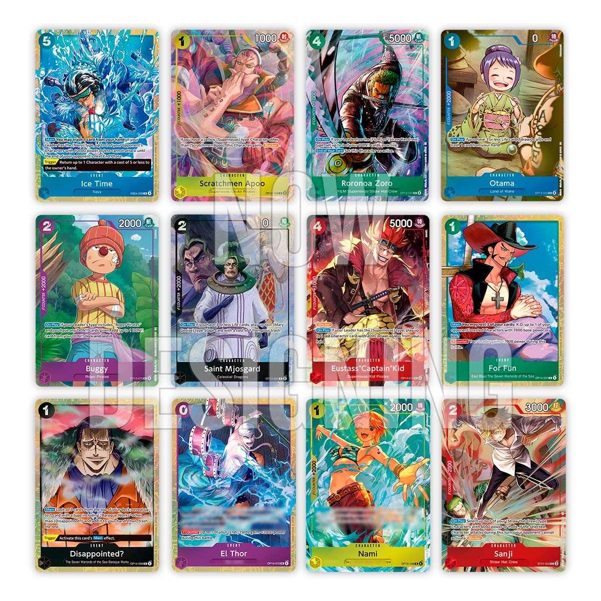 One Piece Premium Card Collection Best Selection Vol 6 contenu 12 cartes Holo Textured Foil Zoro Nami Sanji Kid Bandai