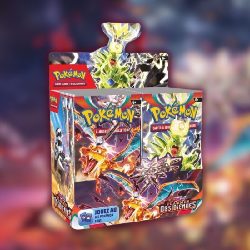 Display POKÉMON EV3 Flammes Obsidienne (FR)