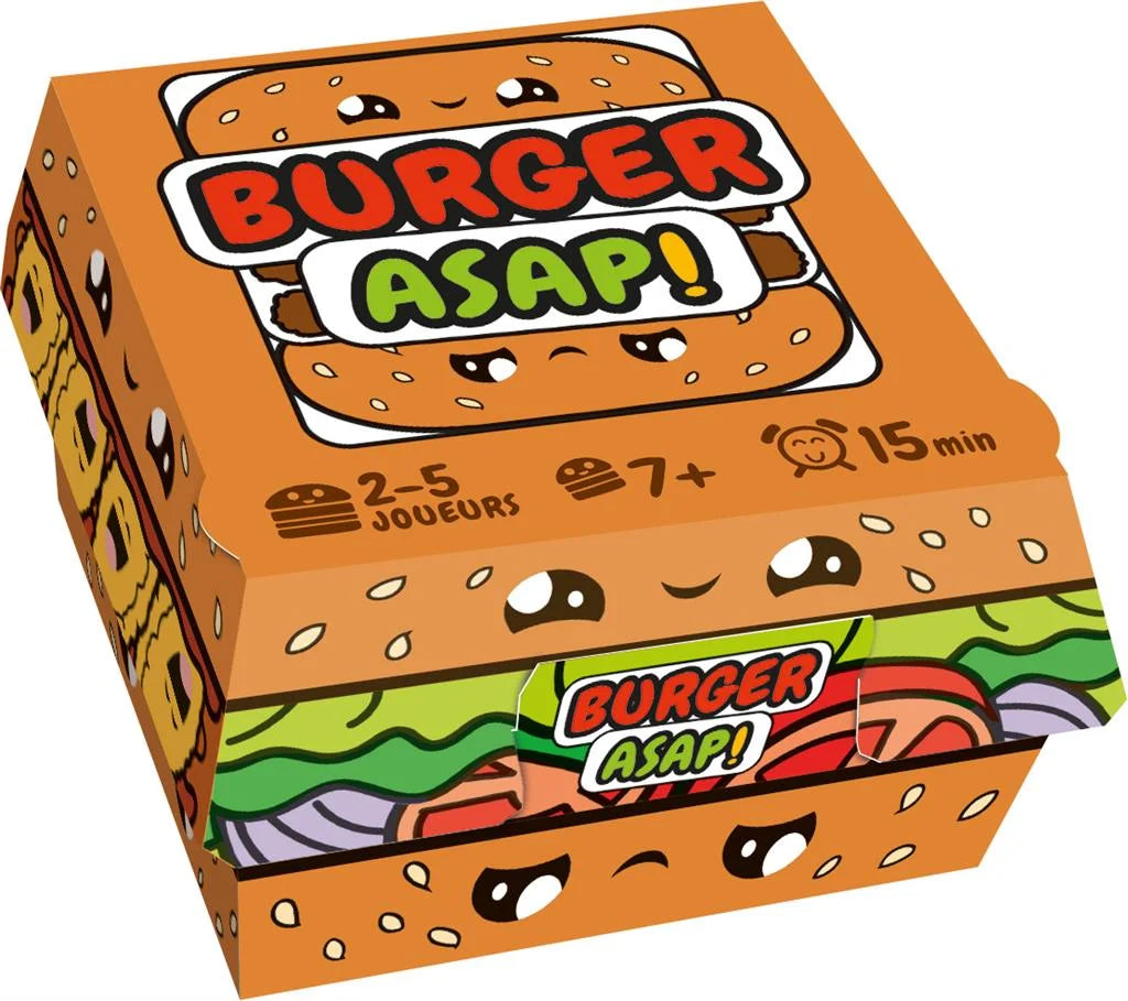 Boîte du jeu de rapidité Burger ASAP en français