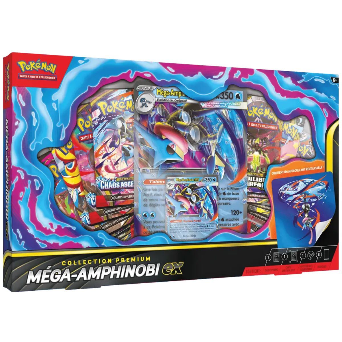 Pokémon Collection Premium Méga-Amphinobi-ex avec 8 boosters en français