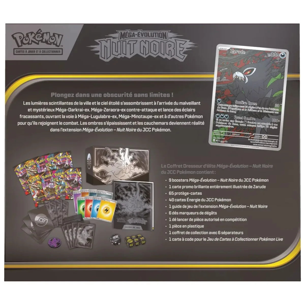 Pokémon TCG Méga-Évolution – Nuit Noire ME05 Coffret Dresseur d'Élite (ETB) – FR