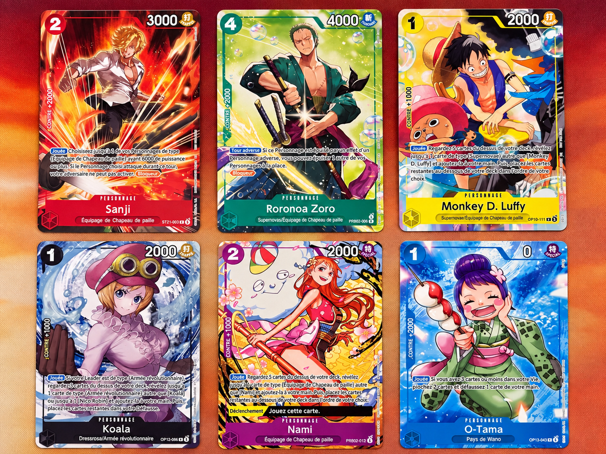 One Piece – Welcome Pack 2026 Vol.1 – Full Set 6 Cartes Promo – FR