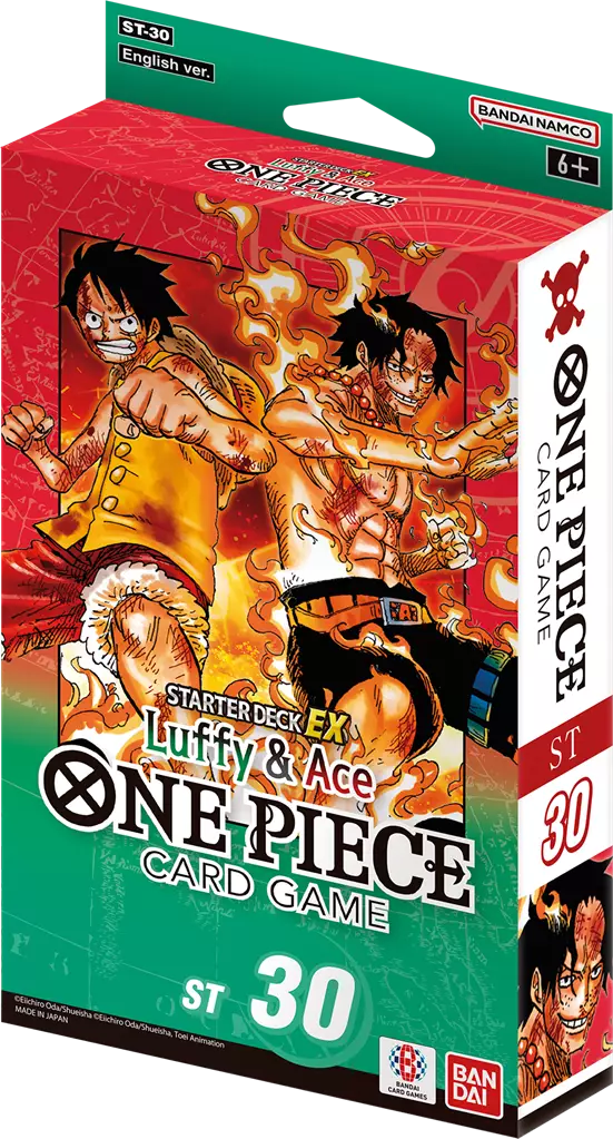 DISPLAY ONE PIECE Card Game - 6x ST30 - Starter Deck EX Luffy Ace - EN - New