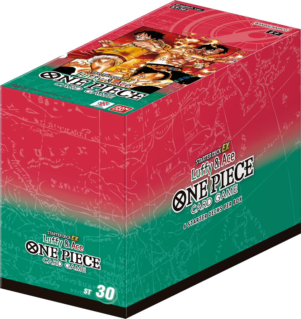 DISPLAY ONE PIECE Card Game - 6x ST30 - Starter Deck EX Luffy Ace - EN - New