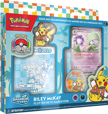 Pokémon – Deck Championnats du Monde 2025 – Riley McKay – Gardevoir-ex – Bleu – FR – BOUTIQUE