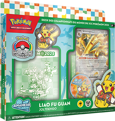 Pokémon – Deck Championnats du Monde 2025 – Liao Fu Guan – Gromago-ex – Vert – FR – BOUTIQUE