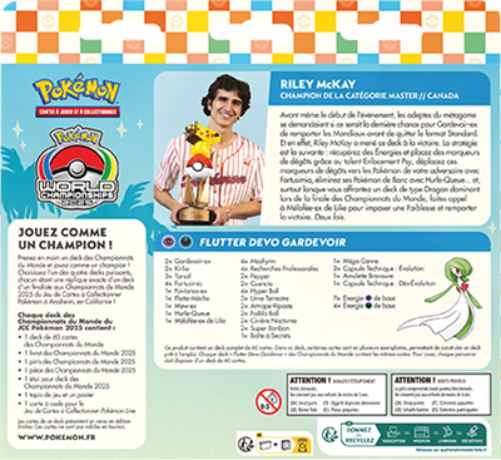 Pokémon – Deck Championnats du Monde 2025 – Yuya Okita – Ire-Foudre-ex – Orange – FR – BOUTIQUE