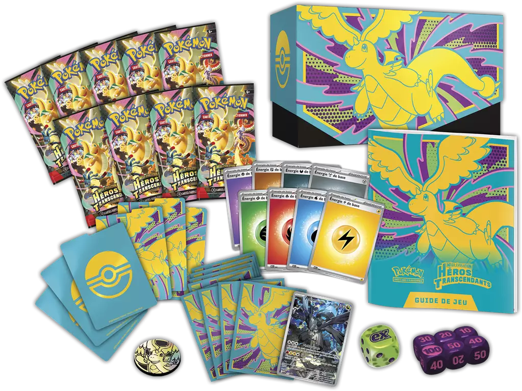 Coffret Dresseur d'Ellite (ETB)  Pokémon Méga Évolution ME2.5 Héros Transcendants (FR)