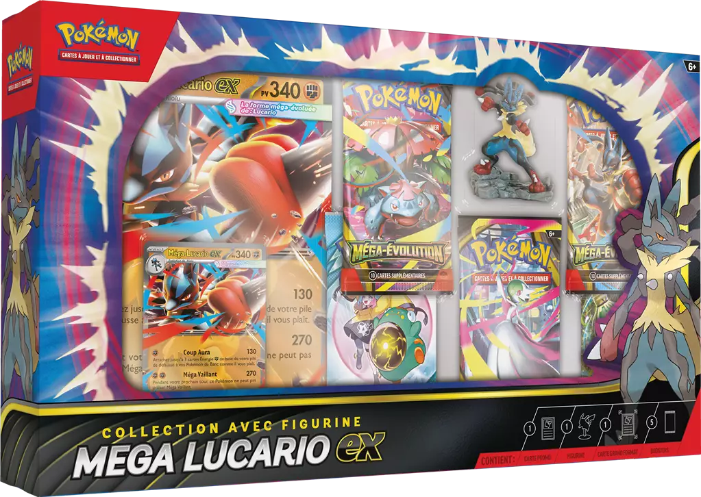 Coffret Premium Figurine Pokémon Méga-Lucario-ex (FR)