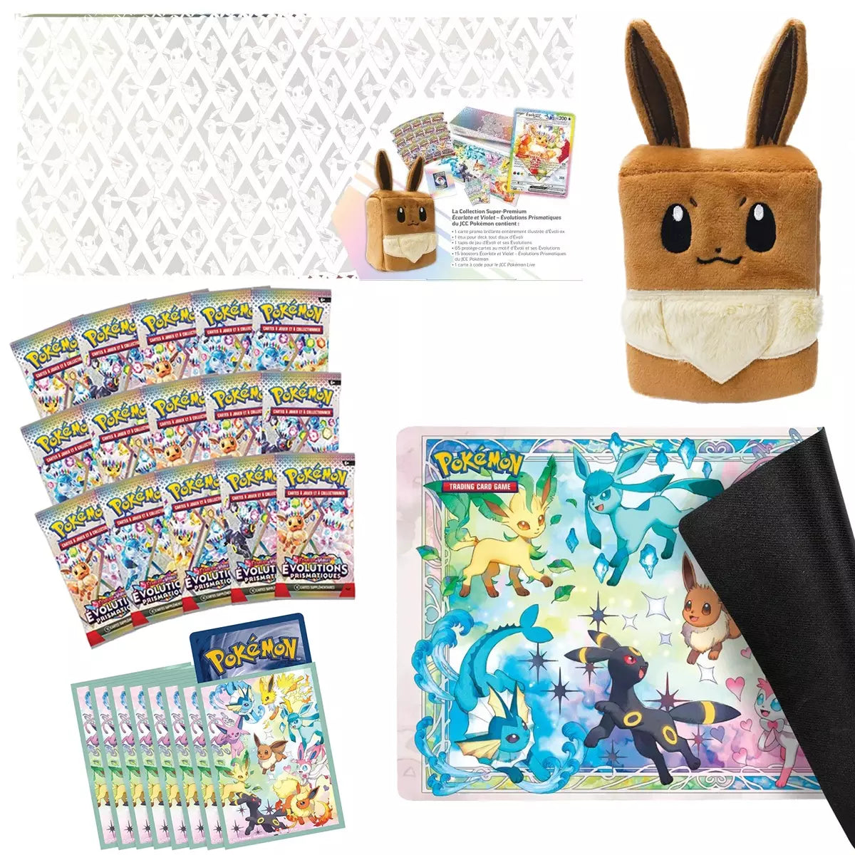 Coffret Super Premium Collection Pokémon EV8.5 Évolutions Prismatiques – Évoli (FR)
