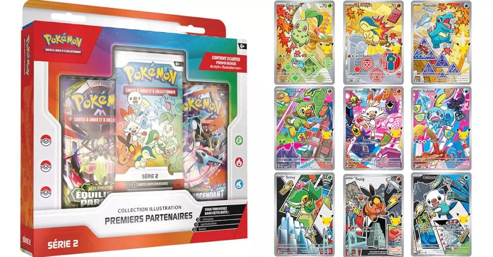 Coffret Pokémon Collection Illustration Premiers Partenaires – Série 2 (FR)