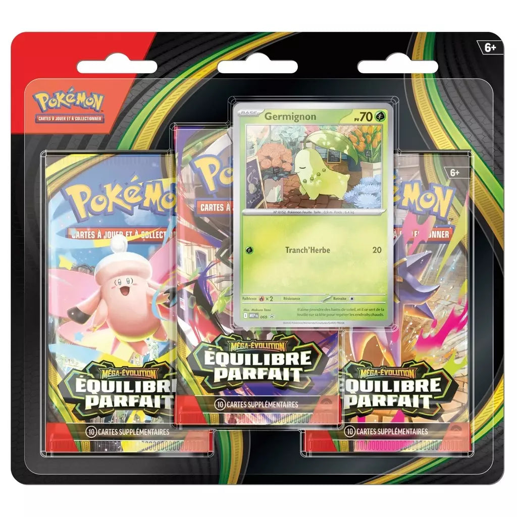 Tripack Pokémon Méga Évolution ME03 Équilibre Parfait (FR)