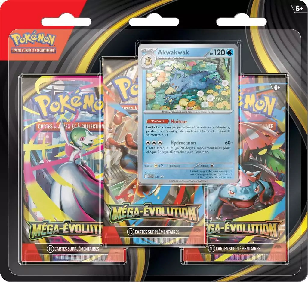 Pokémon Mega-Entwicklung Tripack ME01 (FR)