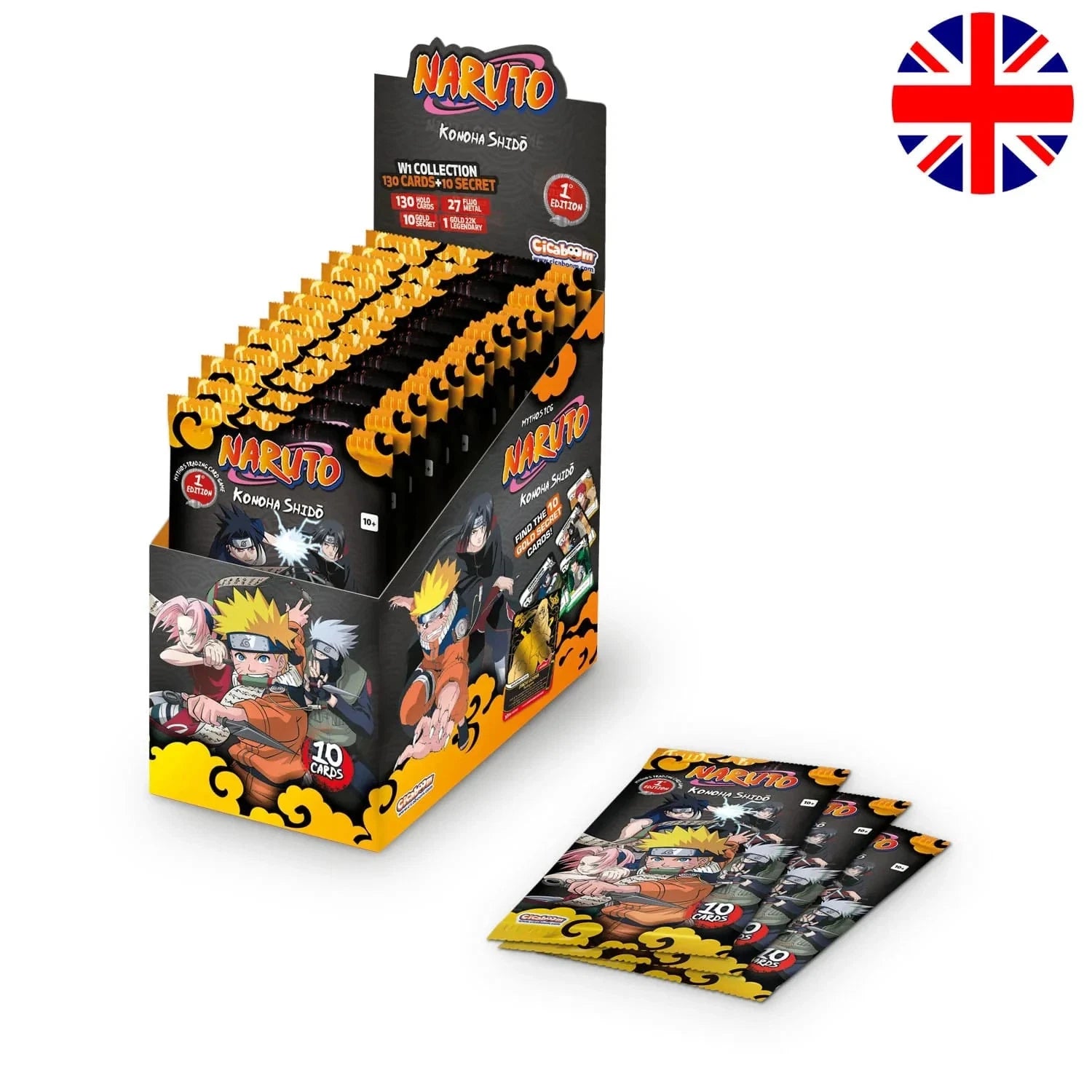 Display Naruto Mythos TCG – Konoha Shidō – 1st Chapter (EN) – 1st Edition